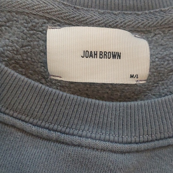 Joah Brown Cropped Blue Sweatshirt & Shorts Set - Picture 3 of 7